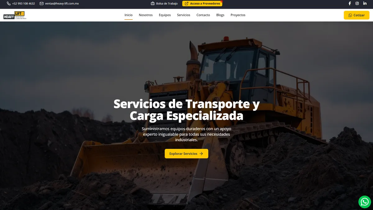 Heavy-Lift — Landing Page